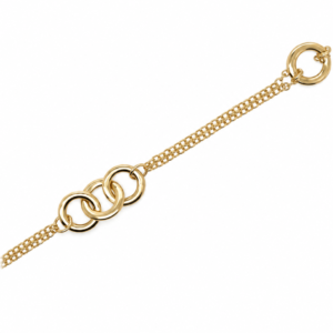 14 kt rødguld armbånd