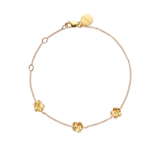 Flora Danica, jewellery, 22K forgyldning, forglemmigej