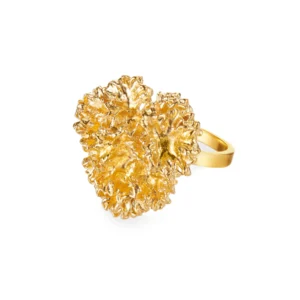 Persille, Ring, sølv forgyldt, Flora Danica