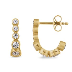 ByBiehl - stardust flow hoops forgyldt sølv