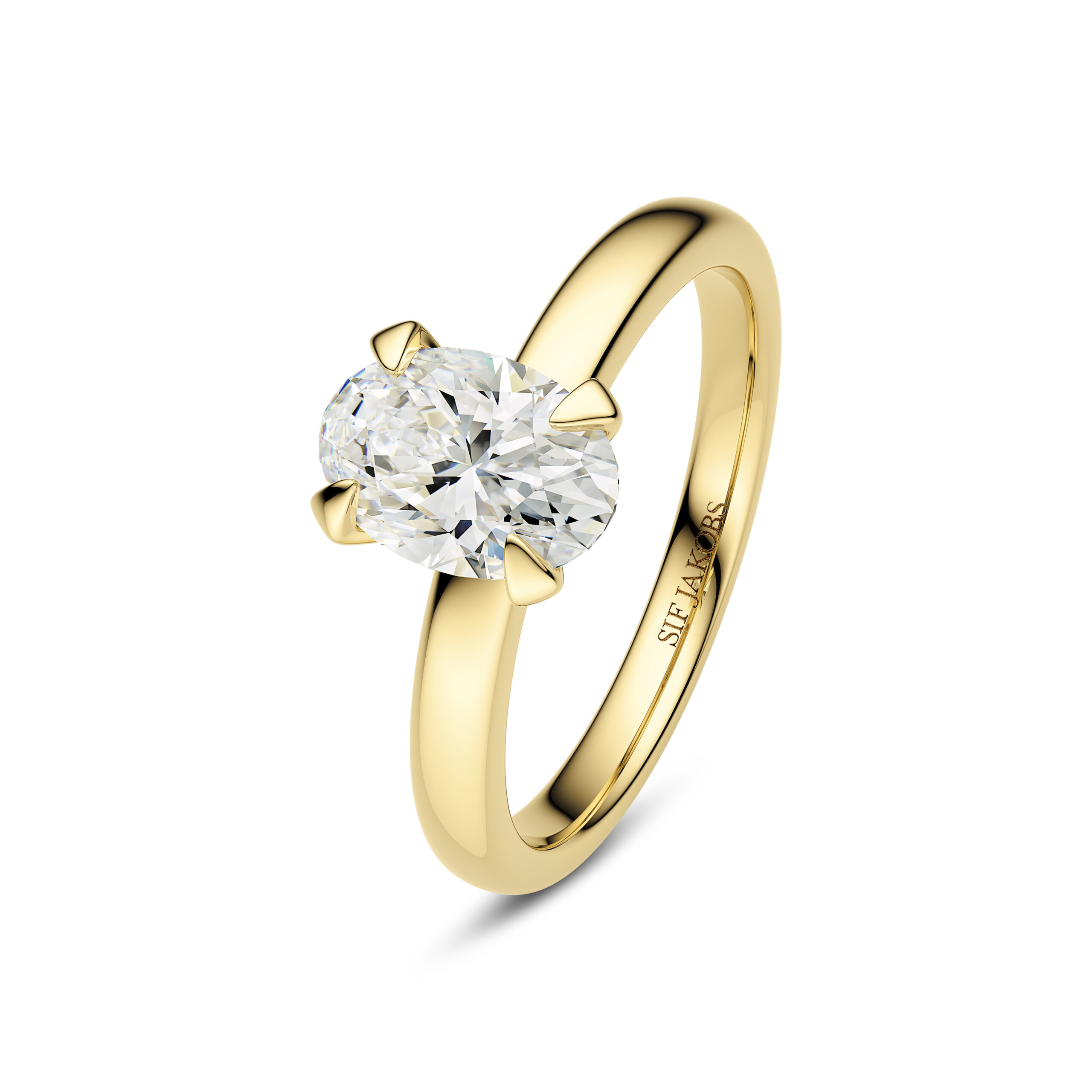Sif Jakobs 1 ct lab grown oval