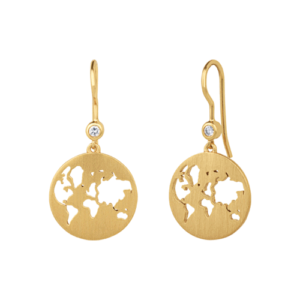 ByBiehl Beautiful World øreringe - forgyldt sølv