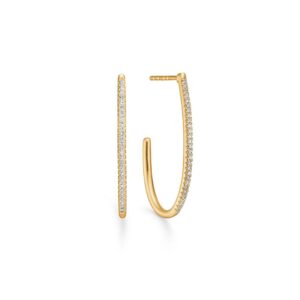 Mads Z Nelly ørering - 14 kt guld m. 0,15 ct w/si