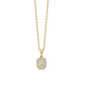 Mads Z Elizabeth vedhæng - 14 kt guld m. 0,09 ct w/si