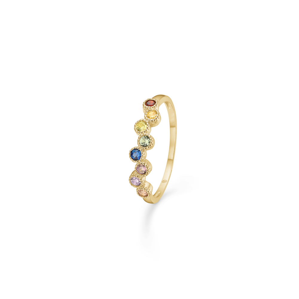 Mads Z Dido colour ring i 8 kt guld m zirkonia