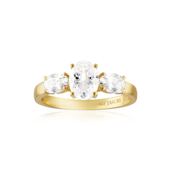 Sif Jakobs, ring, forgyldt, zir, gaveidé