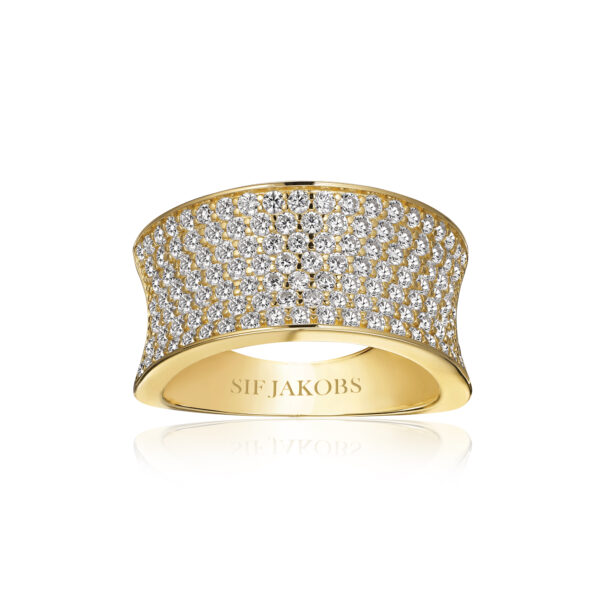 Sif Jakobs, ring, forgyldt, zir