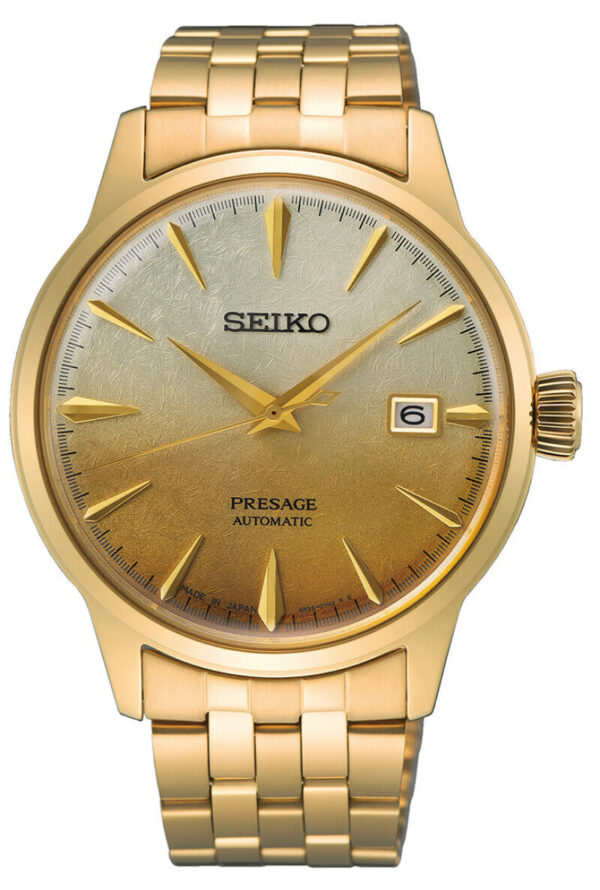 Seiko, herreur, Presage, automatik, guldduble, 5 BAR