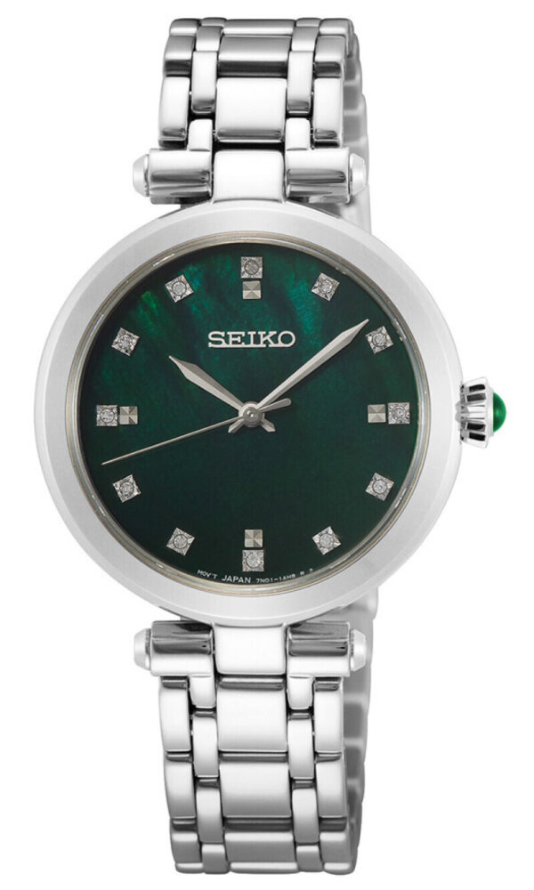 Seiko, dameur, stål, safirglas, 5 BAR