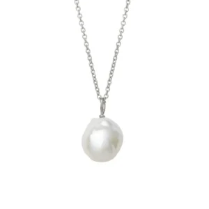 Heiring BAROQUE PERLE vedhæng - rhodineret sølv