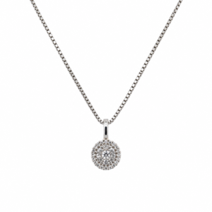 14K Vedhæng med 0,26 ct Diamanter