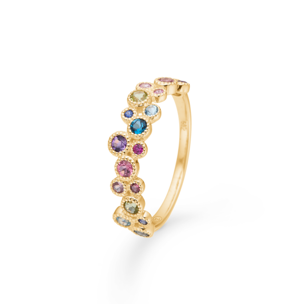 MadsZ, RAINBOW, ring, petit, guld, ædelsten, gaveidé