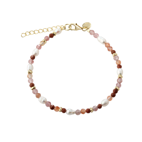 AQUA DULCE PEACHY ARMBÅND - FORGYLDT SØLV