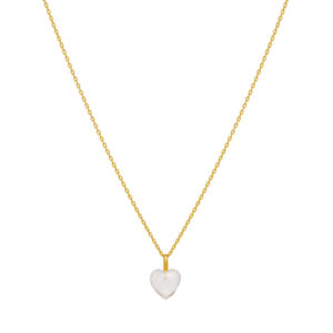 MAANESTEN LENI HALSKÆDE I FORGYLDT SØLV