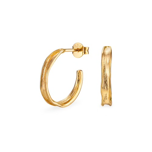 Flora Danica, sølv forgyldt gras creoler