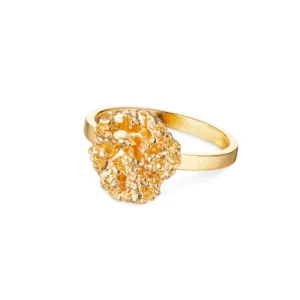 Flora Danica, ring, persille, sølv forgyldt