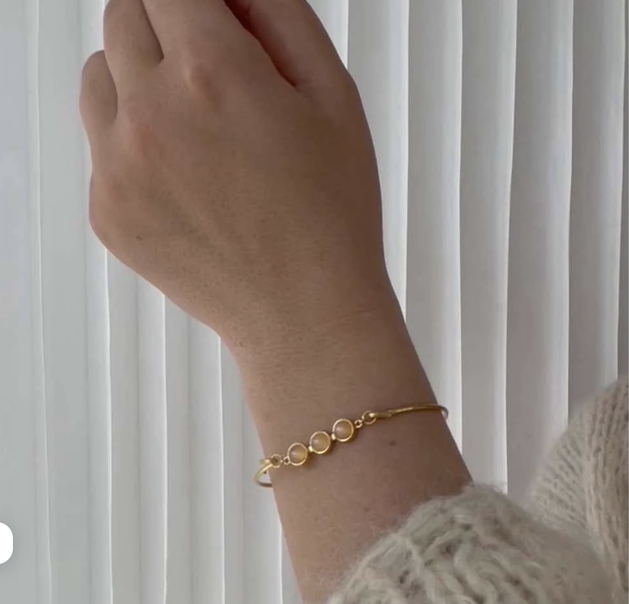 Heiring koule peach månesten Multi topstykke 53-4-38fg-2 - Billede 2