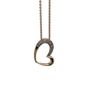 14k guldvedhæng med 0,05ct