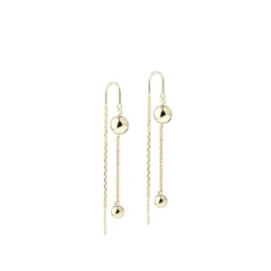 AQUA DULCE - EARTHREAD ØRERINGE FORGYLDT