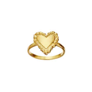 MAANESTEN ABRA RING FORGYLDT SØLV