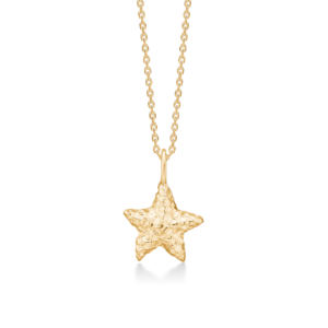 Studio z - starfish lustre halskæde forgyldt sølv