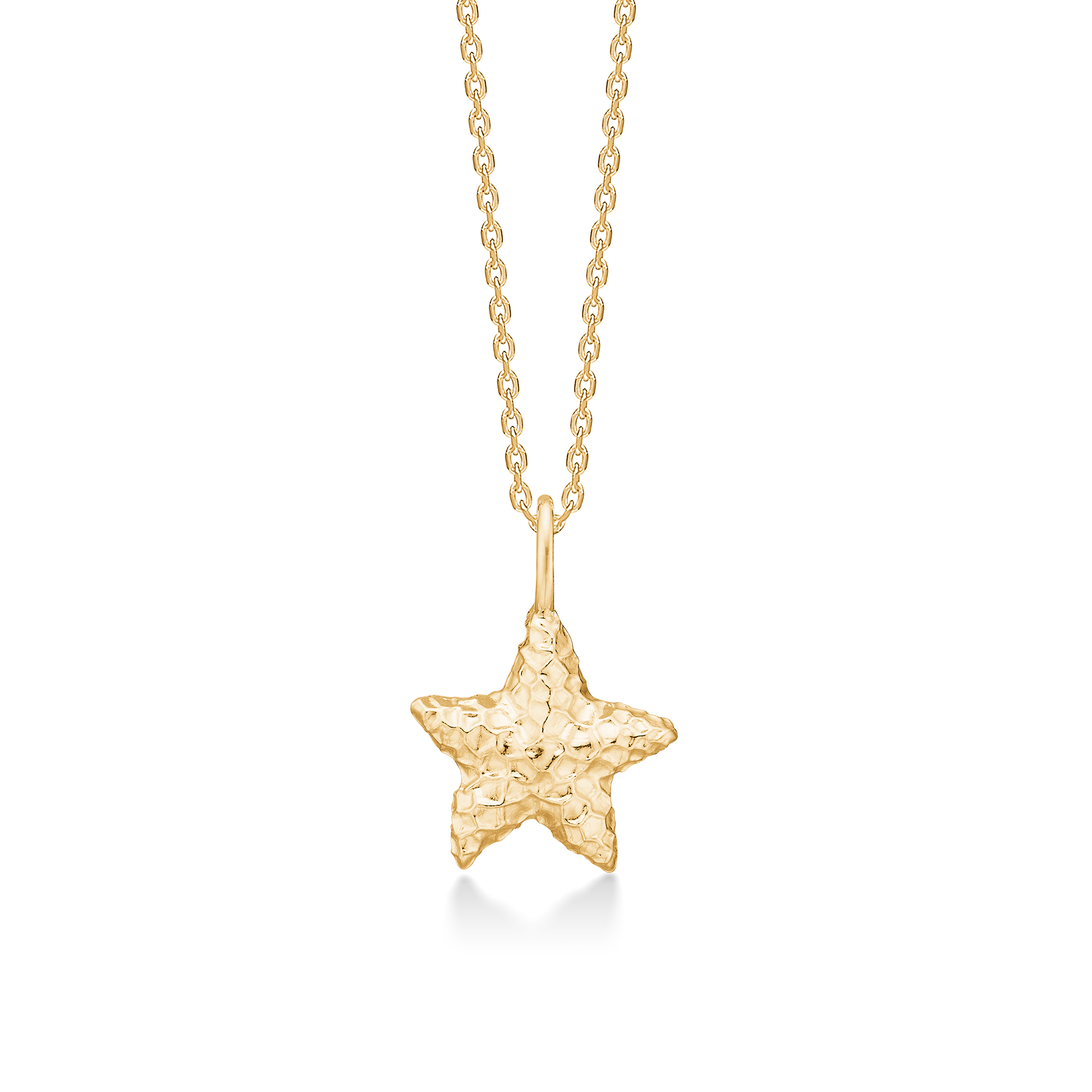 Studio z - starfish lustre halskæde forgyldt sølv