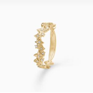 Mads z vesper 14 karat guld ring med 0,09 ct