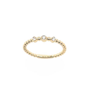 14 karat guld ring med 0,05 ct brillant