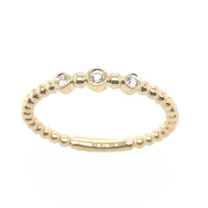 14 karat guld ring med 0,05 ct brillant