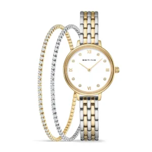 Bering dameur med 2 armbånd  11028-714-GWP