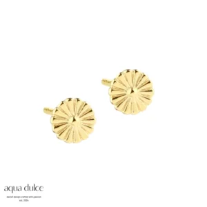 Aqua Dulce Tiny daisy ørestikker forgyldt