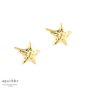 Aqua Dulce astra star ørestikker forgyldt