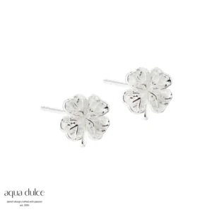 Aqua Dulce Clover Big ørestikker sølv