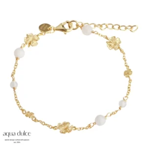 Aqua Dulce Clover armbånd forgyldt