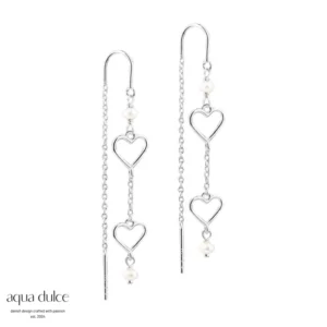 Aqua Dulce Alma Pearl øreringe sølv