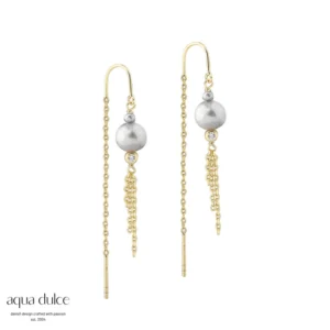 Aqua Dulce whisper Pearl øreringe forgyldt