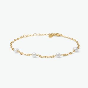 Studio Z Aurelia Pearl armbånd forgyldt