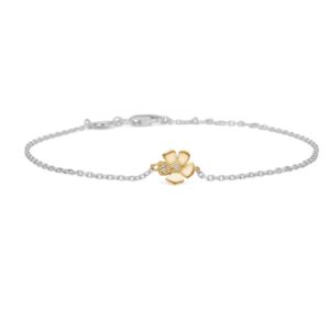 Mads Z Fleur armbånd sølv 14 kt