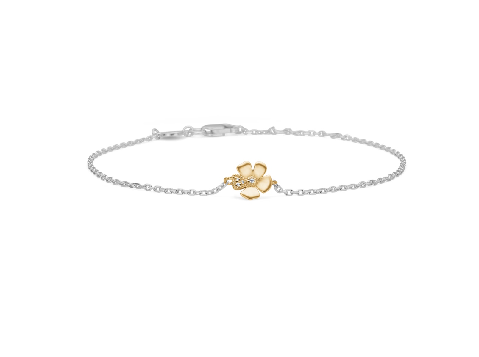Mads Z Fleur armbånd sølv 14 kt