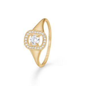 Mads Z Cushion star ring 8kt