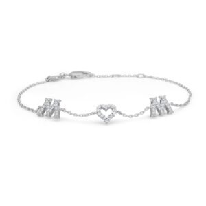 Mads Z Wow/Mom armbånd sølv