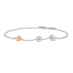 Mads Z Fleur armbånd 14kt sølv