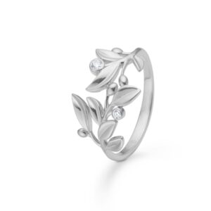 MADS Z OLIVE LOVE RING SØLV