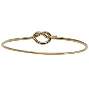 Heiring - knot armring forgyldt sølv