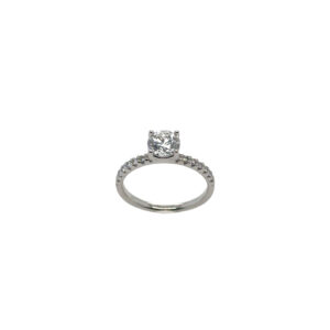 14kt hvidguld ring med 1.24ct lab-grown diamanter